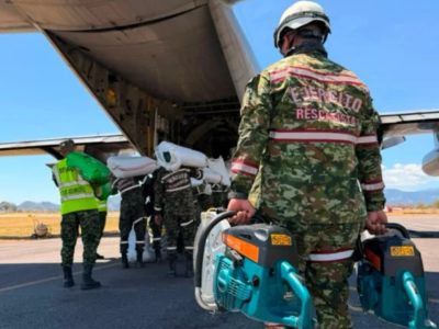 Ejército colombiano despliega 180 rescatistas tras terremoto