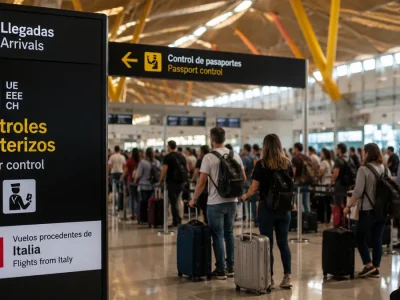 Italia prolonga por 15 días los controles fronterizos a viajeros procedentes de España