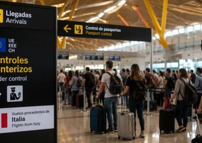 Italia prolonga por 15 días los controles fronterizos a viajeros procedentes de España