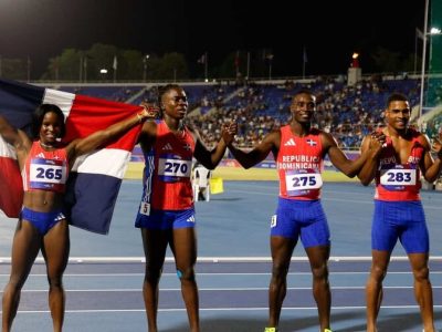 RD conquista oro en relevo mixto 4×100