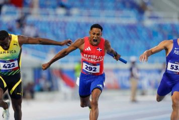 RD rompe récord y gana oro en relevo 4×100 masculino
