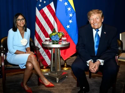 Trump confirma que habló de elecciones y petróleo con Delcy Rodríguez en reunión en Nueva York