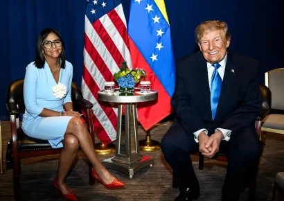 Trump confirma que habló de elecciones y petróleo con Delcy Rodríguez en reunión en Nueva York