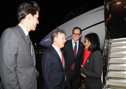 Presidenta encargada de Venezuela arriba a EE. UU. para asistir a la Asamblea General de la ONU