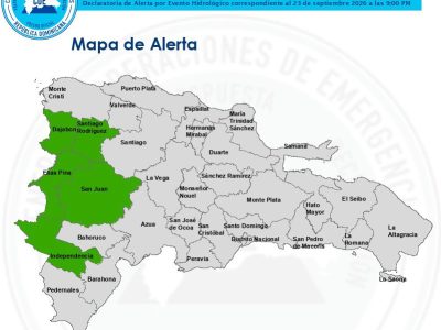 COE declara alerta verde en cinco provincias por riesgo hidrológico