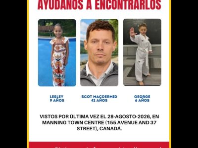 Madre dominicana residente en Canadá busca desesperadamente a sus hijos desaparecidos junto a su padre canadiense