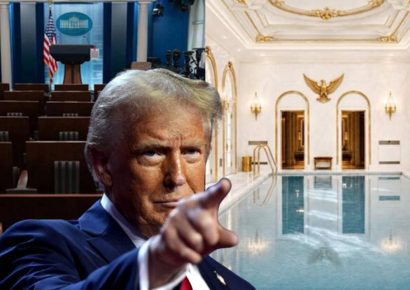 Trump vuelve a arremeter contra la prensa y sugiere reemplazar la sala de prensa por una piscina