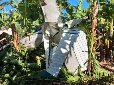 Piloto de avioneta agrícola resulta herido en Montecristi