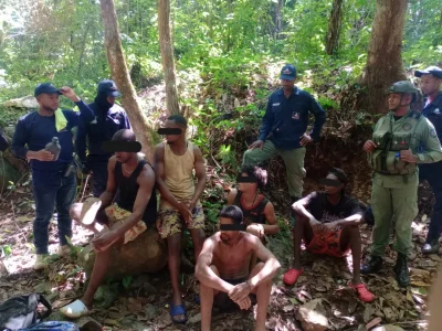 SENPA detiene a siete personas durante operativo contra extracción ilegal de oro en Loma 7 Picos