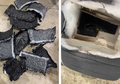 DNCD decomisa 11 paquetes de presunta marihuana en el AILA