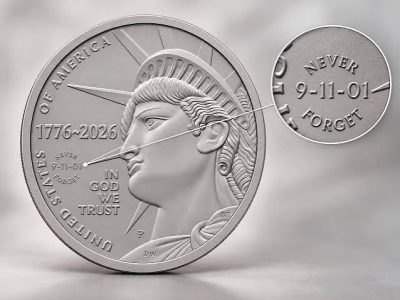 EE. UU. lanza moneda conmemorativa por los 25 años del 11-S