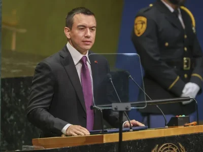 Noboa pide ante la ONU una respuesta internacional coordinada contra el narcotráfico