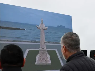 El papa León XIV tendrá en Perú una estatua de 14 metros, la más grande del mundo dedicada a su figura