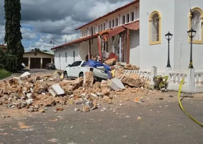 Colapso de hotel y daños en Penonomé tras sismo en Panamá