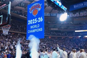 Knicks celebran campeonato con izada de estandartes en el Madison Square Garden