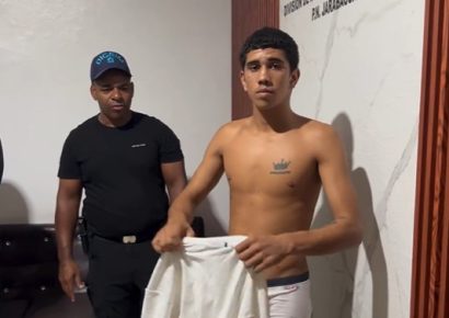 Prófugo se entrega a periodista y es presentado al Dicrim