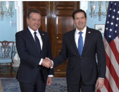 Marco Rubio se reúne con Víctor Bisonó en el Departamento de Estado