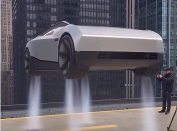 Tesla realiza nueva prueba aérea del Roadster en una azotea de Texas