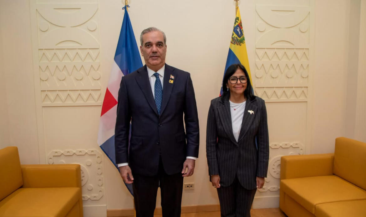 Abinader y Delcy Rodríguez abordan cooperación energética y reapertura consular entre República Dominicana y Venezuela