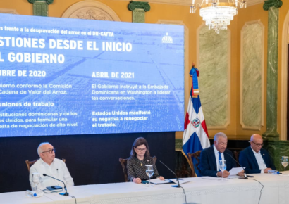 Gobierno dominicano continuará defendiendo firmemente la producción de arroz ante Estados Unidos