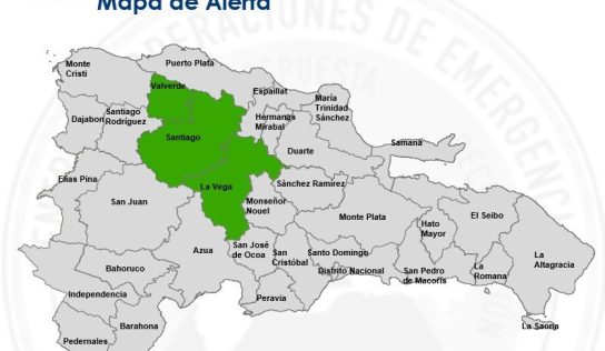 COE activa alerta verde en La Vega, Santiago y Valverde ante riesgo de inundaciones por las lluvias