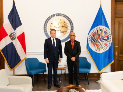 Canciller Bisonó se reúne con Ramdin en Washington y amplía agenda en Canadá