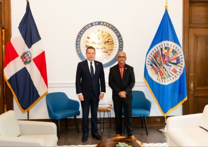 Canciller Bisonó se reúne con Ramdin en Washington y amplía agenda en Canadá