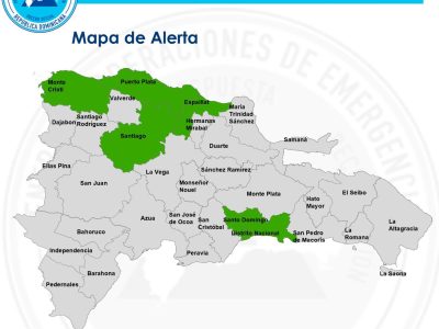 COE mantiene alertas por lluvias y riesgo de inundaciones en varias provincias