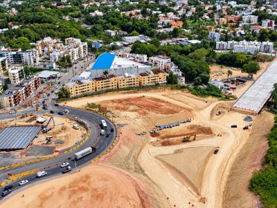 MOPC avanza en viaducto, puente y túnel de la avenida República de Colombia