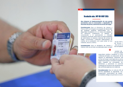 Licencias de armas vencidas podrán regularizarse con gracia económica hasta enero de 2027