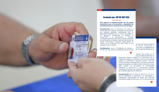 Licencias de armas vencidas podrán regularizarse con gracia económica hasta enero de 2027