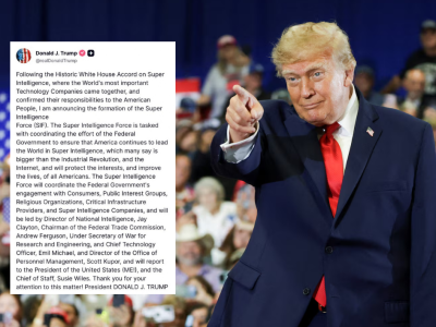 Trump anuncia creación de Fuerza de Superinteligencia