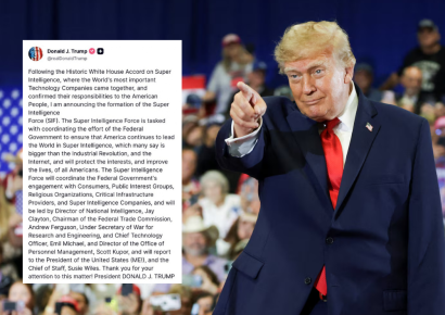 Trump anuncia creación de Fuerza de Superinteligencia