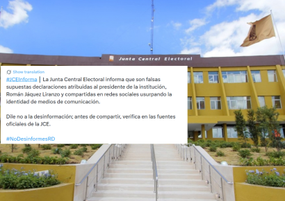 JCE desmiente falsas declaraciones atribuidas a Román Jáquez