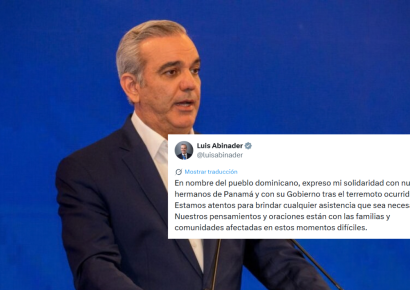 Abinader expresa solidaridad y ofrece asistencia a Panamá tras sismo