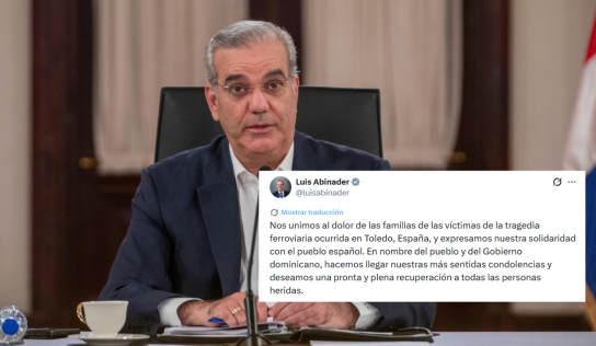 Luis Abinader envía condolencias al pueblo español tras siniestro ferroviario
