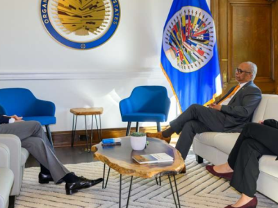 Albert Ramdin y Roberto Álvarez abordan en Washington situación de Nicaragua y desafíos democráticos en la región