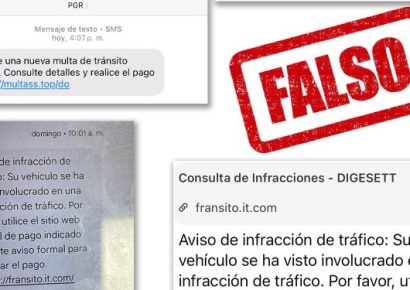 Digesett alerta sobre mensajes falsos de multas de tránsito