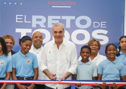 Abinader inaugura Centro Educativo Minerva Guzmán en Pedro Brand