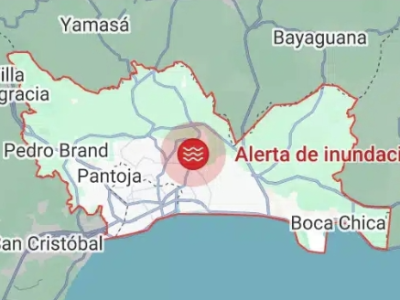 Google alerta sobre riesgo de inundaciones en Santo Domingo