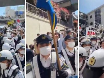 Miles de japoneses protestan contra la construcción de una mezquita en Fujisawa