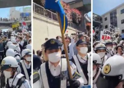 Miles de japoneses protestan contra la construcción de una mezquita en Fujisawa