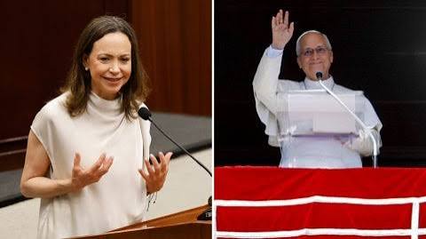 María Corina Machado envía mensaje de esperanza al papa León XIV y le desea pronta recuperación tras cirugía pulmonar