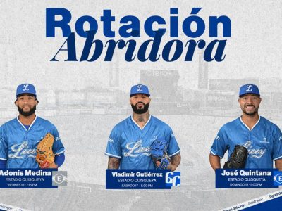 Licey anuncia sus abridores para los primeros tres juegos